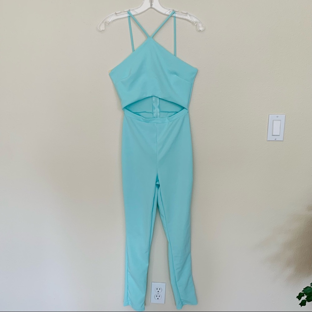 Fashion Nova halter jumpsuit with cutout
